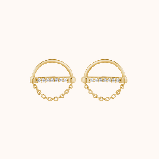 Ethereal Chain Design Earring