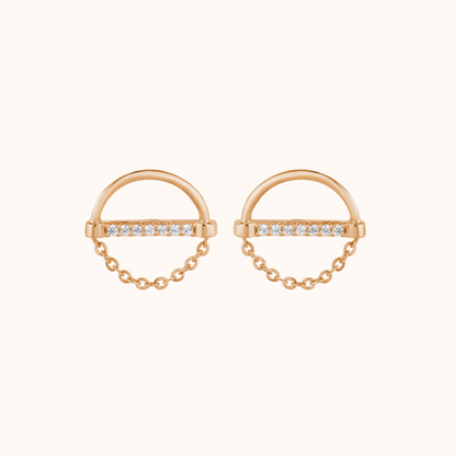 Ethereal Chain Design Earring