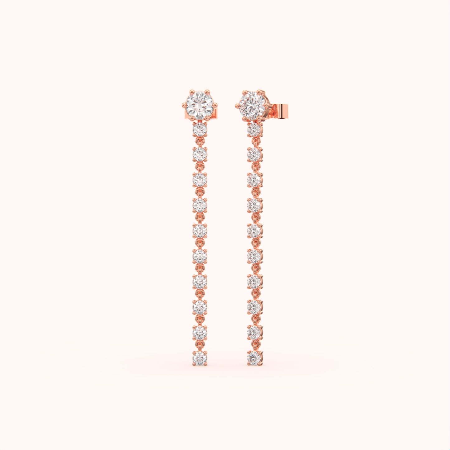 Diamond Linear Earring