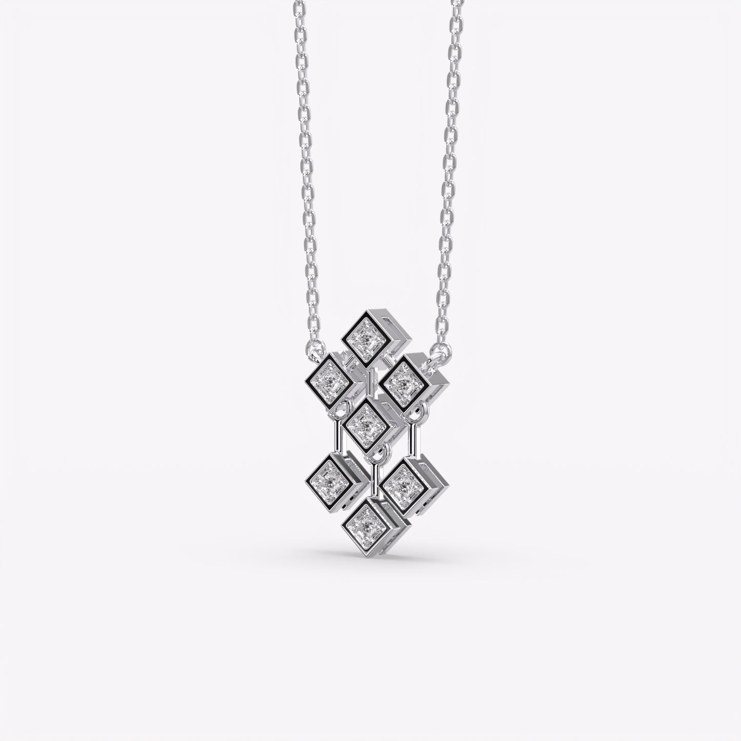 Silver Geometric Necklace
