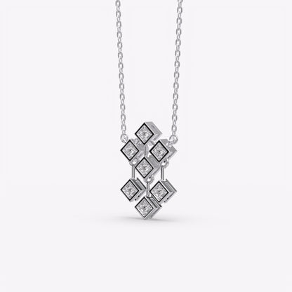 Silver Geometric Necklace