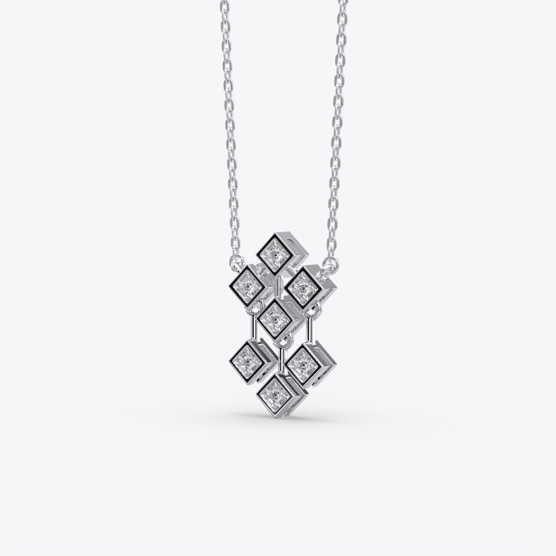 Silver Geometric Necklace
