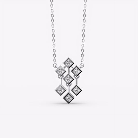 Silver Geometric Necklace