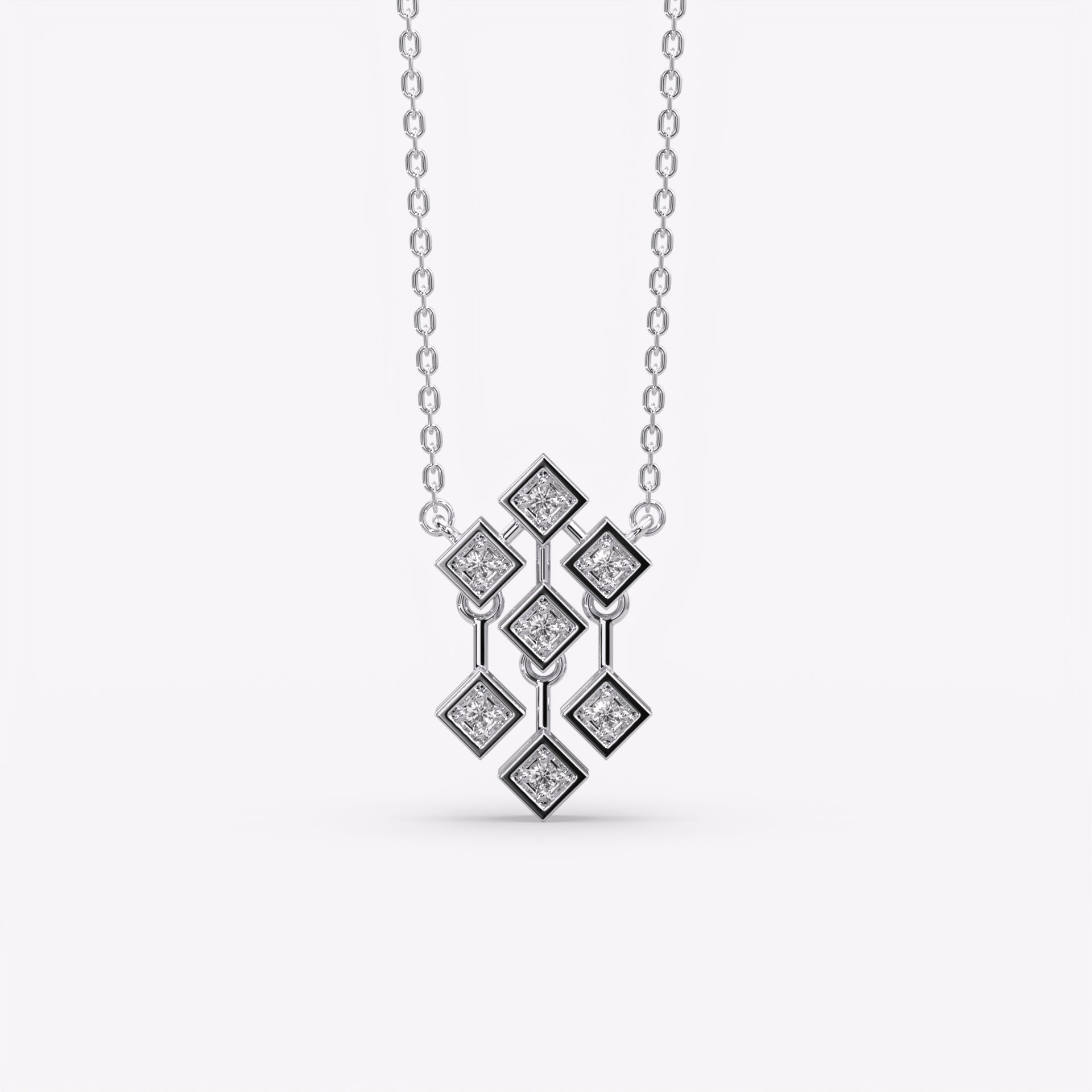 Silver Geometric Necklace