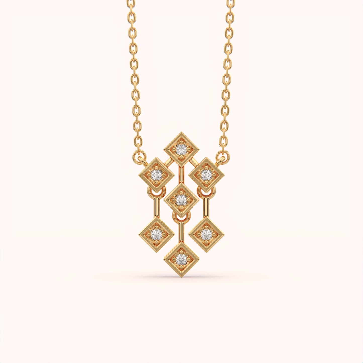 Fancy Diamond Setting Mangalsutra - KYMEE
