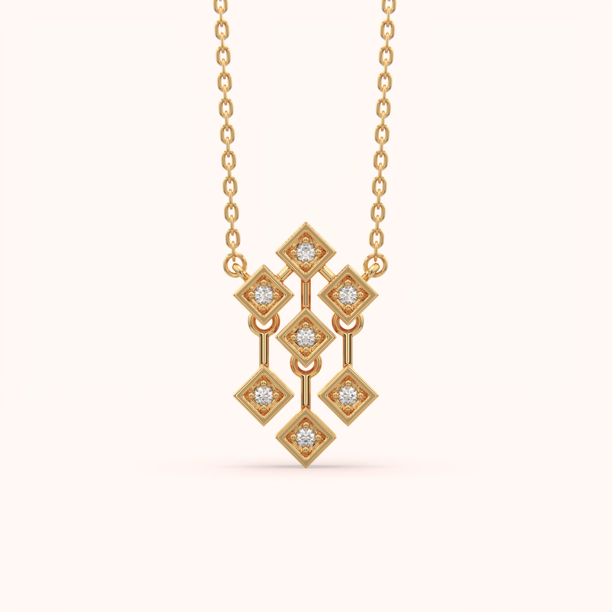 Fancy Diamond Setting Mangalsutra - KYMEE