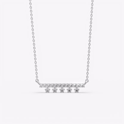 Silver Dangling Spark Necklace