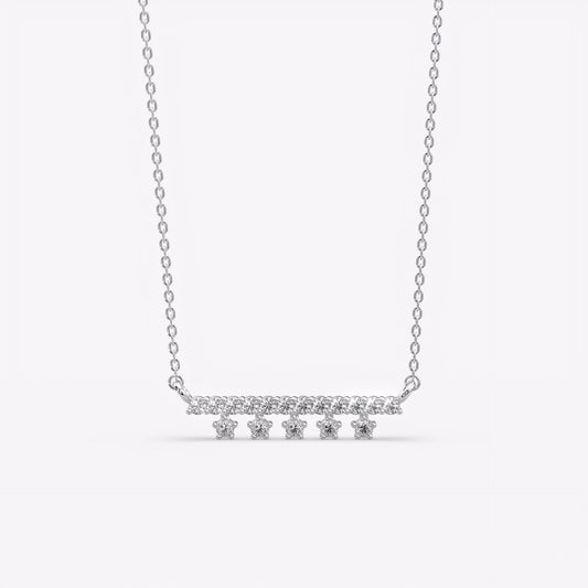 Silver Dangling Spark Necklace