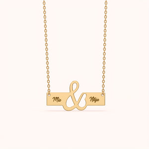 Custom Ampersand Name Necklace - KYMEE