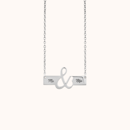 Custom Ampersand Name Necklace