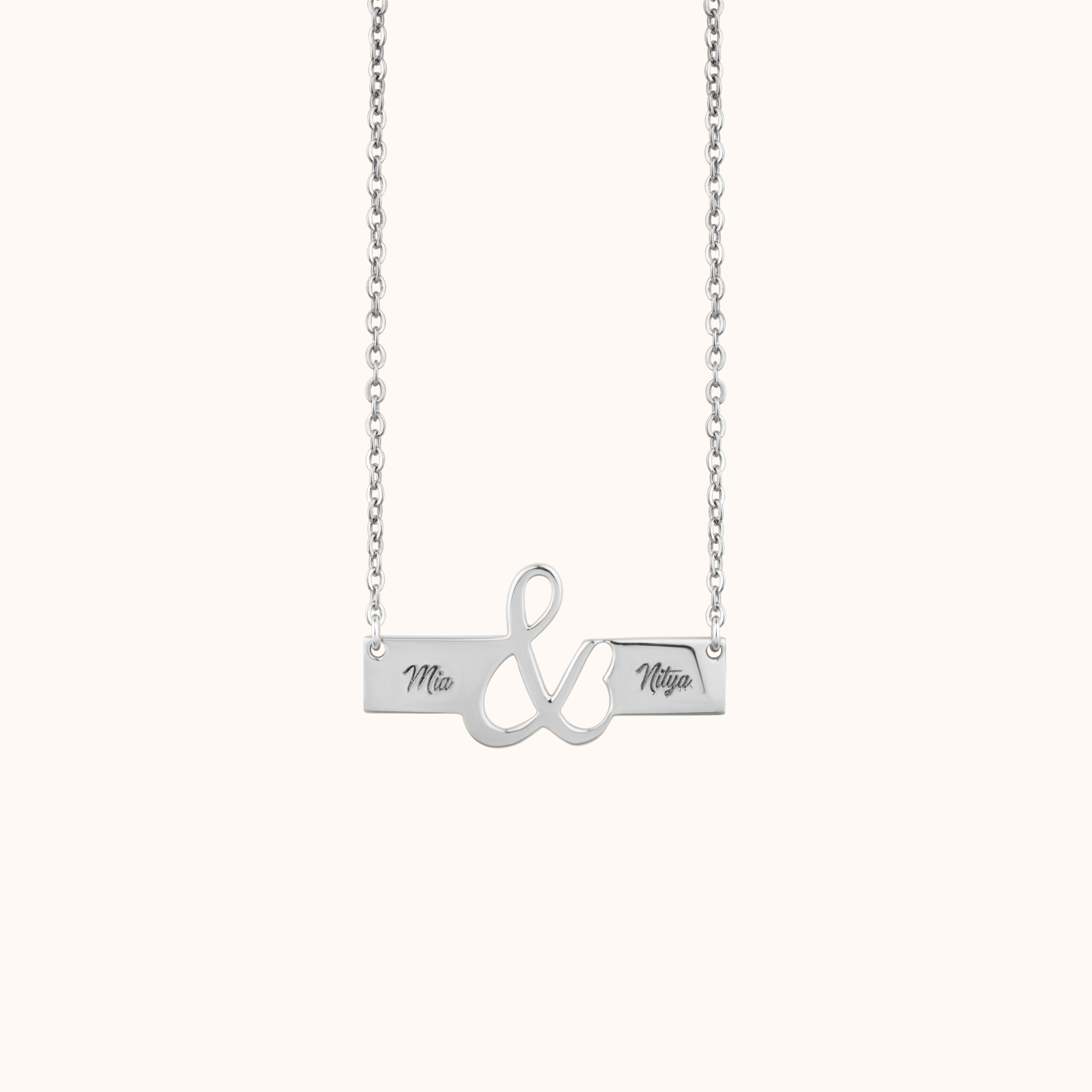 Custom Ampersand Name Necklace