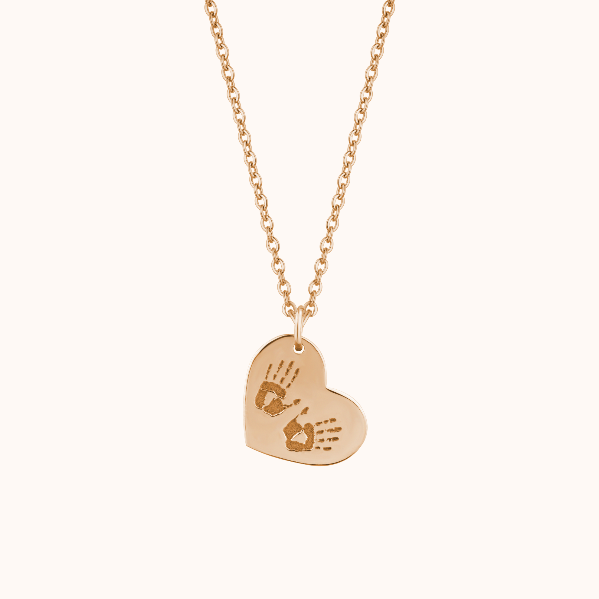 Trending Handprint Heart Necklace