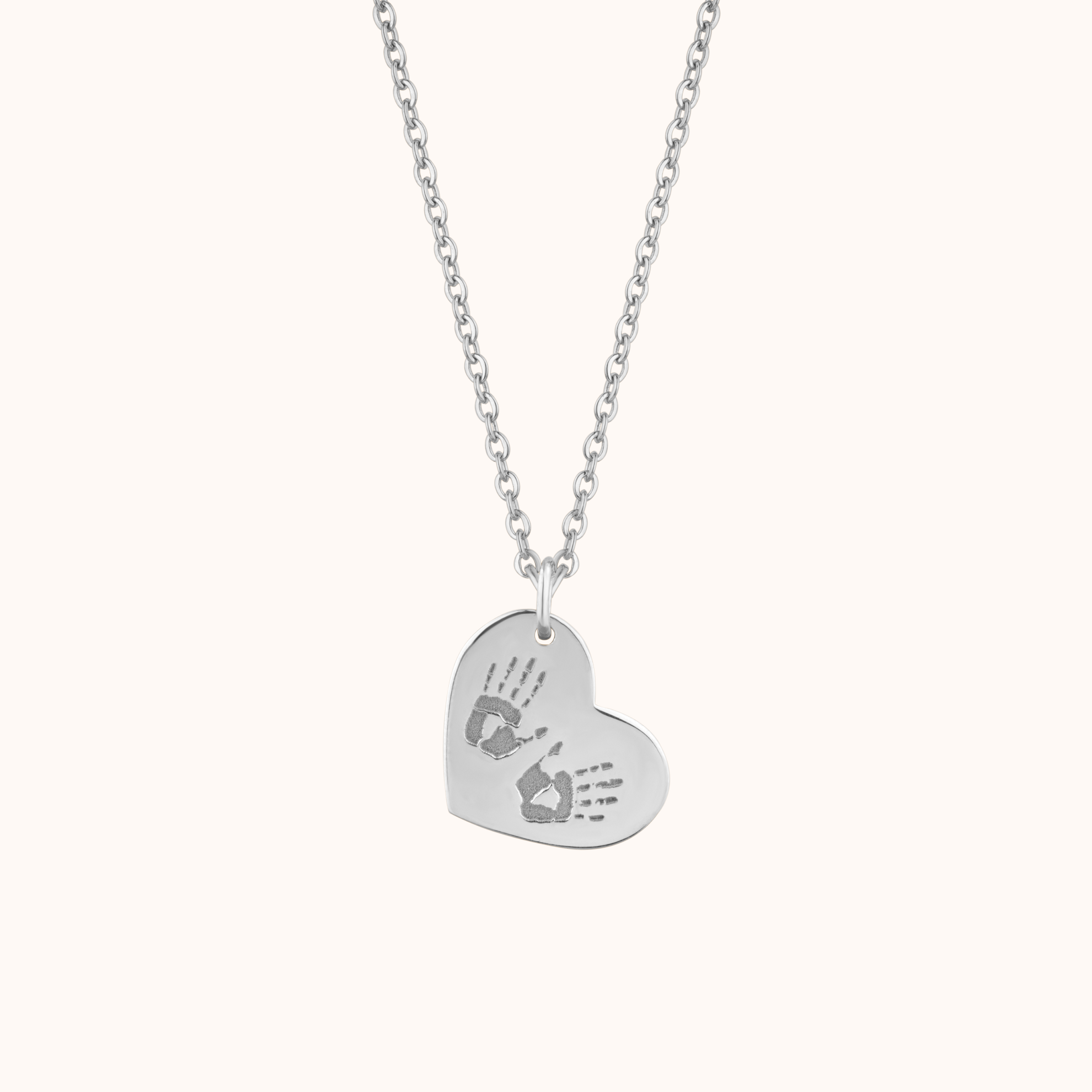 Trending Handprint Heart Necklace