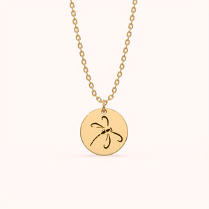Graceful Dragonfly Print Necklace - KYMEE