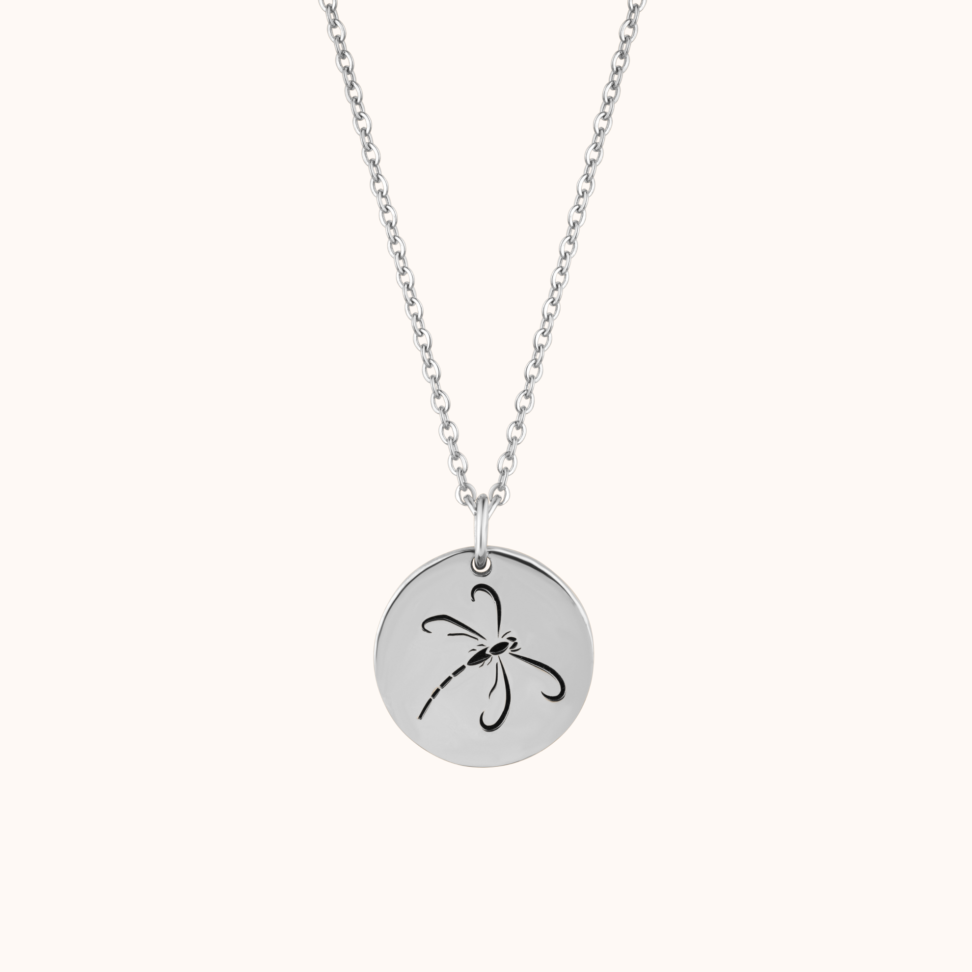 Graceful Dragonfly Print Necklace
