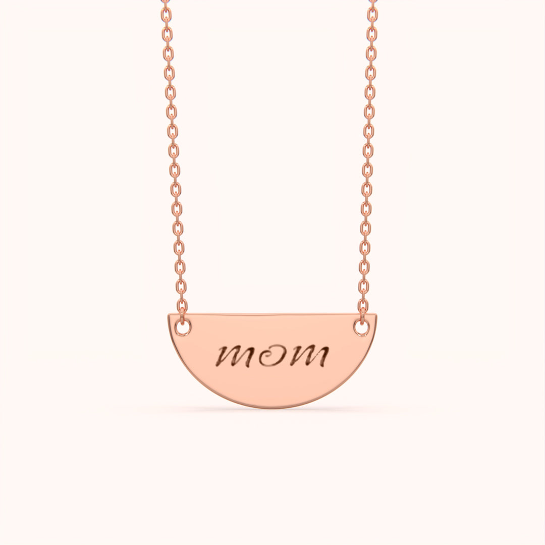 Mom Name Plate Necklace