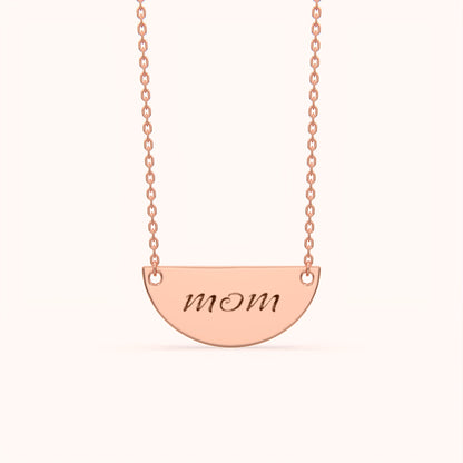 Mom Name Plate Necklace