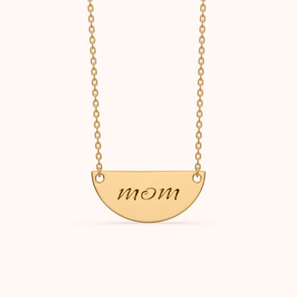 Mom Name Plate Necklace