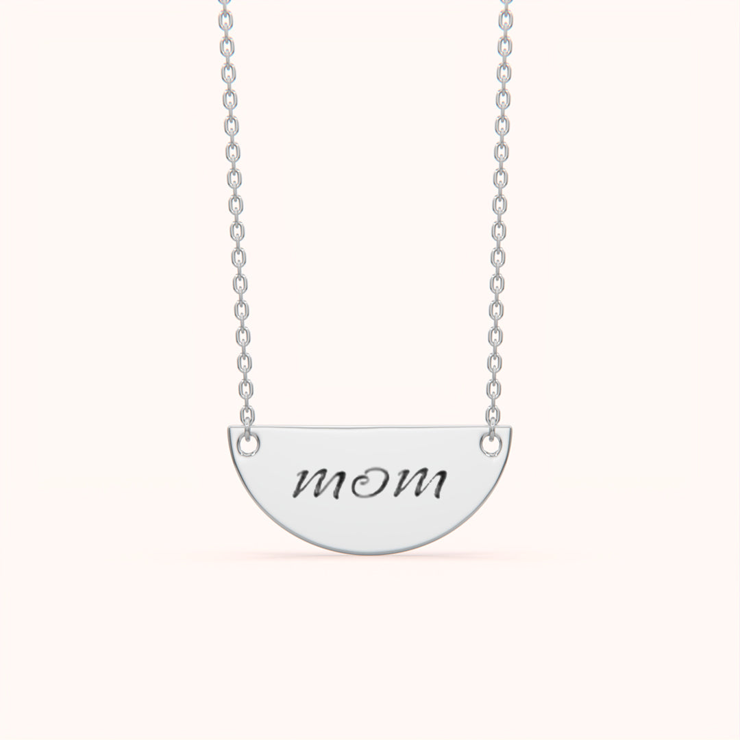 Mom Name Plate Necklace