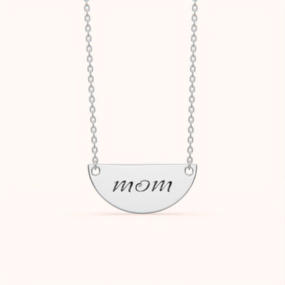 Mom Name Plate Necklace
