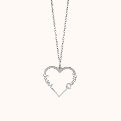 Heart Style Couple Necklace