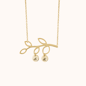 Branch Couple Letter Necklace - KYMEE