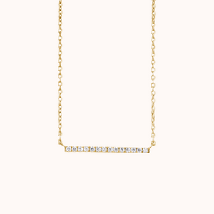 Diamond Bar Set Charm Pendant - KYMEE