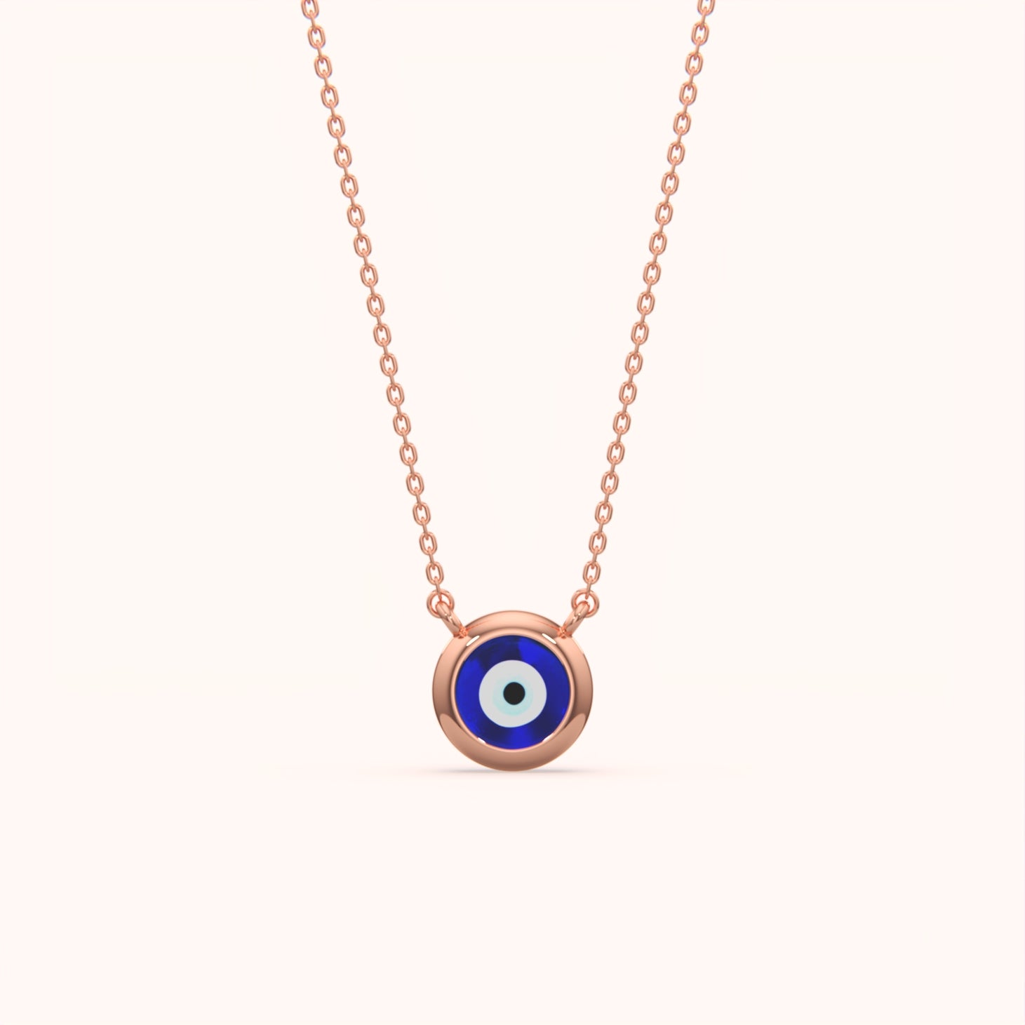 Delicate Evil Eye Pendant