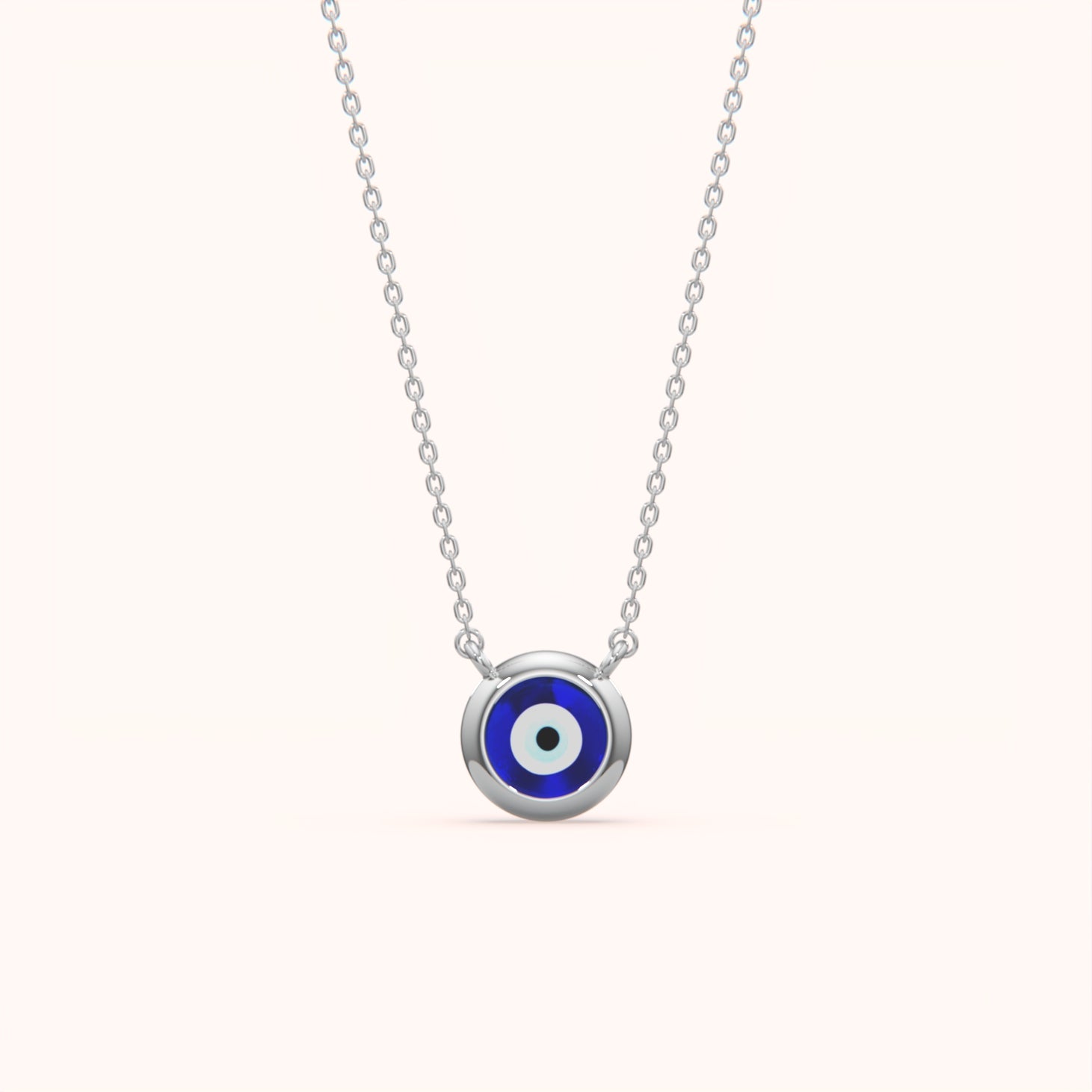Delicate Evil Eye Pendant