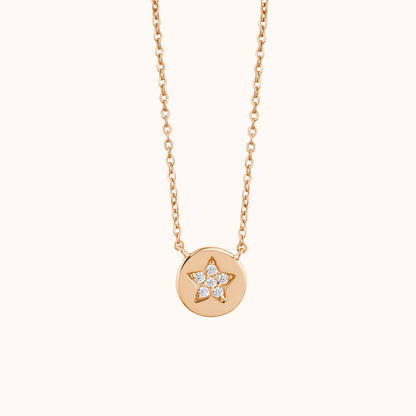 Starry Diamond Charm Necklace