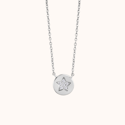 Starry Diamond Charm Necklace