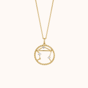 Zodiac Sign Silver Pendant - KYMEE