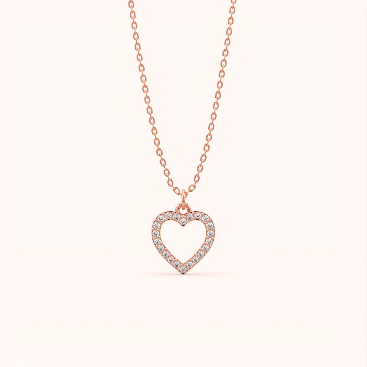 Diamond Setting Heart Pendant