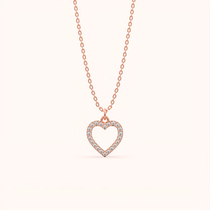 Diamond Setting Heart Pendant