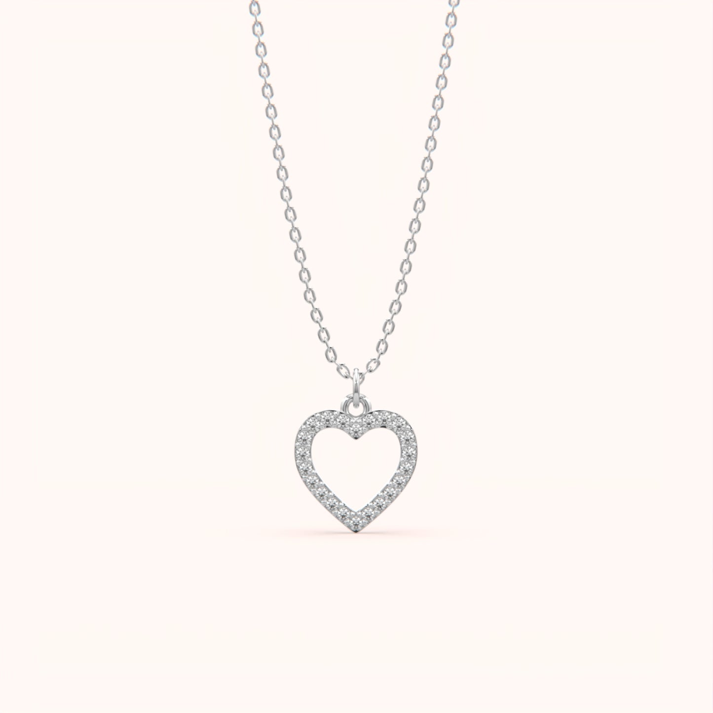 Diamond Setting Heart Pendant