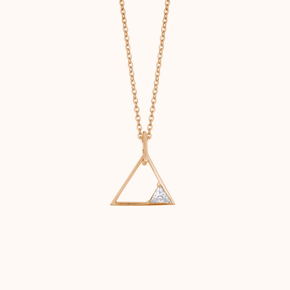 Triangle Diamond Stylish Geometric Pendant