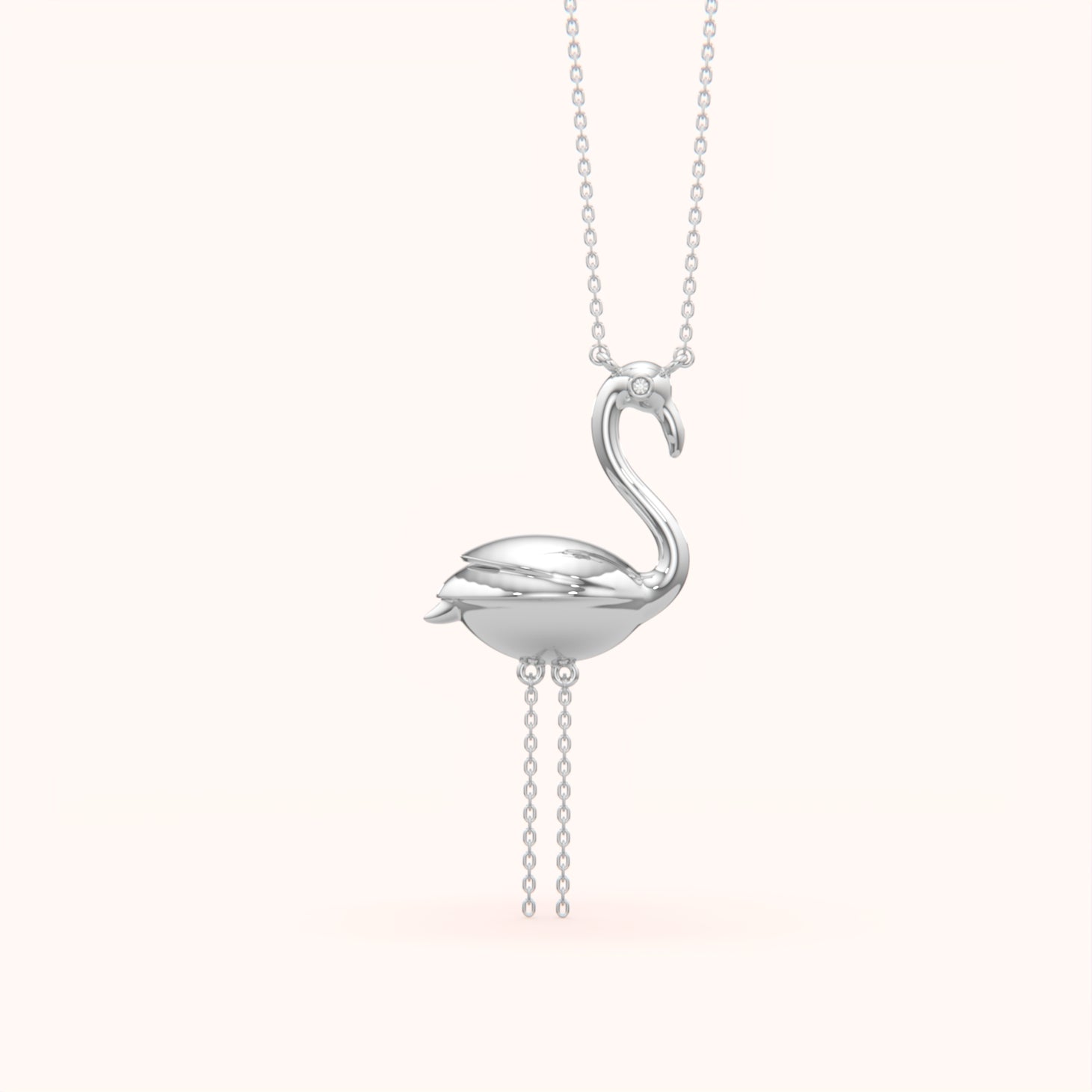 Stunning Flamingo Bird Pendant