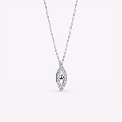 Shimmering Eye Silver Charm