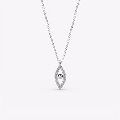 Shimmering Eye Silver Charm