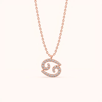 Cancer Zodiac Sign Necklace