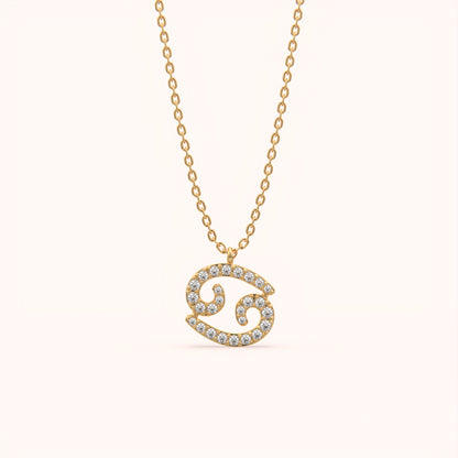 Cancer Zodiac Sign Necklace