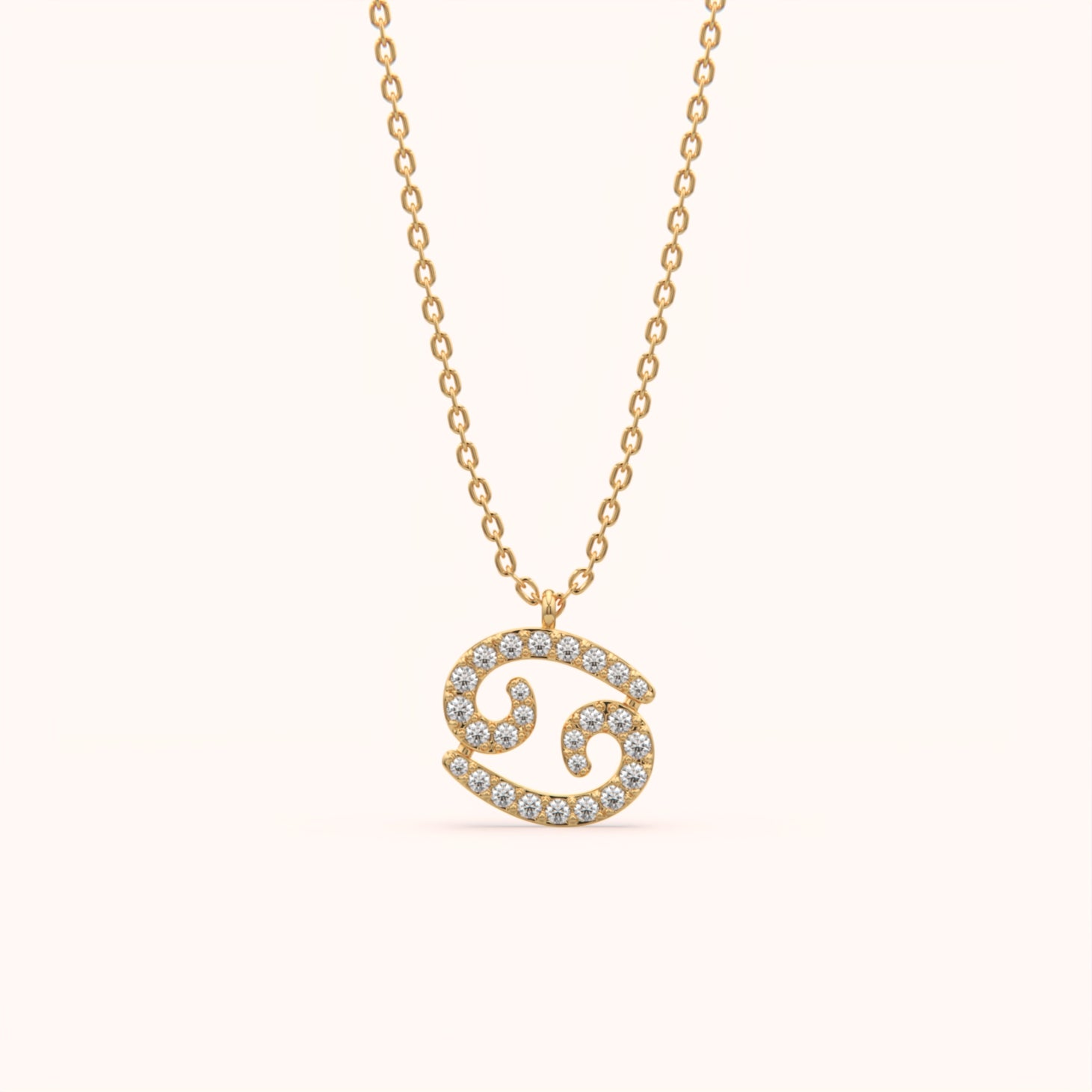Cancer Zodiac Sign Necklace