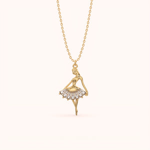 Dancing Ballerina Necklace - KYMEE