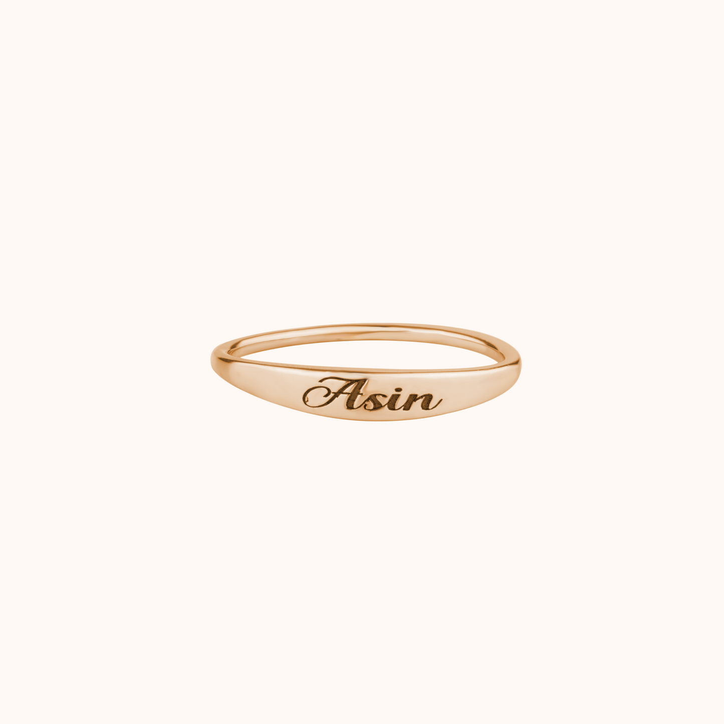 Personalized Name Engraved Ring