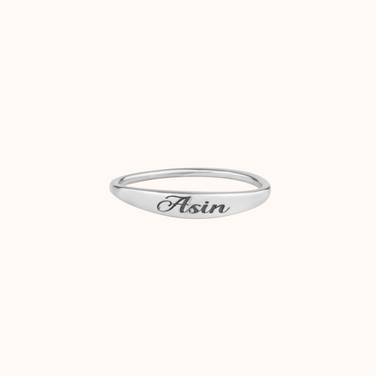 Personalized Name Engraved Ring