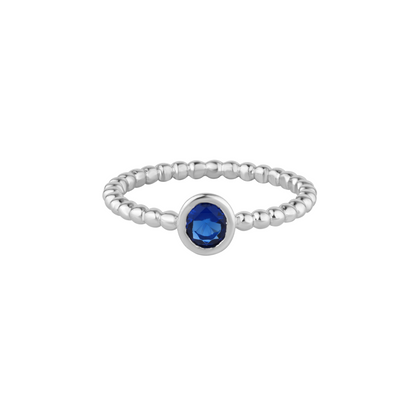 Elegant Blue Stone Ring