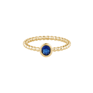 Elegant Blue Stone Ring - KYMEE