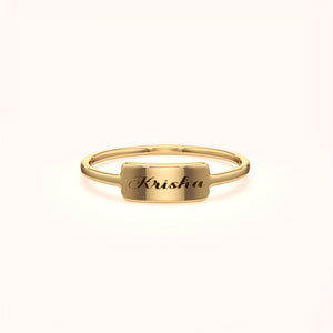 Customizable Name Engraved Ring - KYMEE