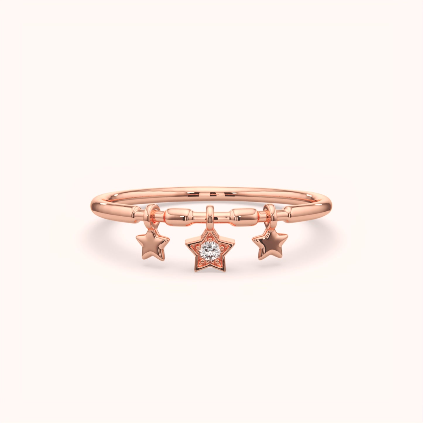 Sterling Silver Stackable Star Ring