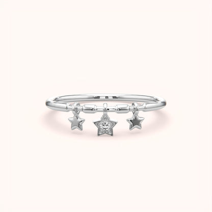 Sterling Silver Stackable Star Ring